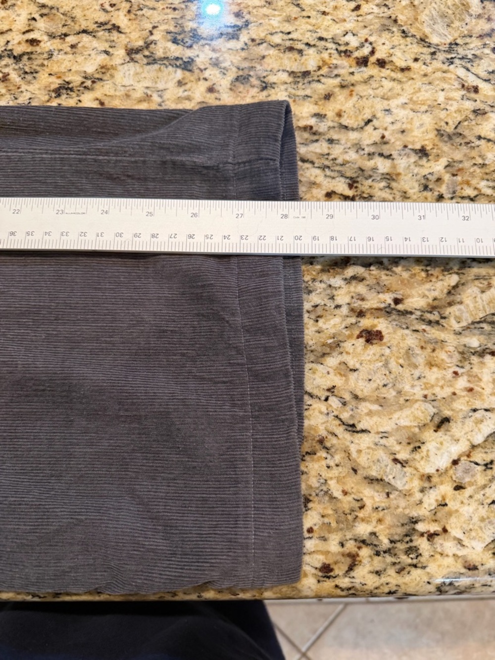 Pappagallo Wide-Leg gray Pull-On Pants xl corduroy - Picture 5 of 5